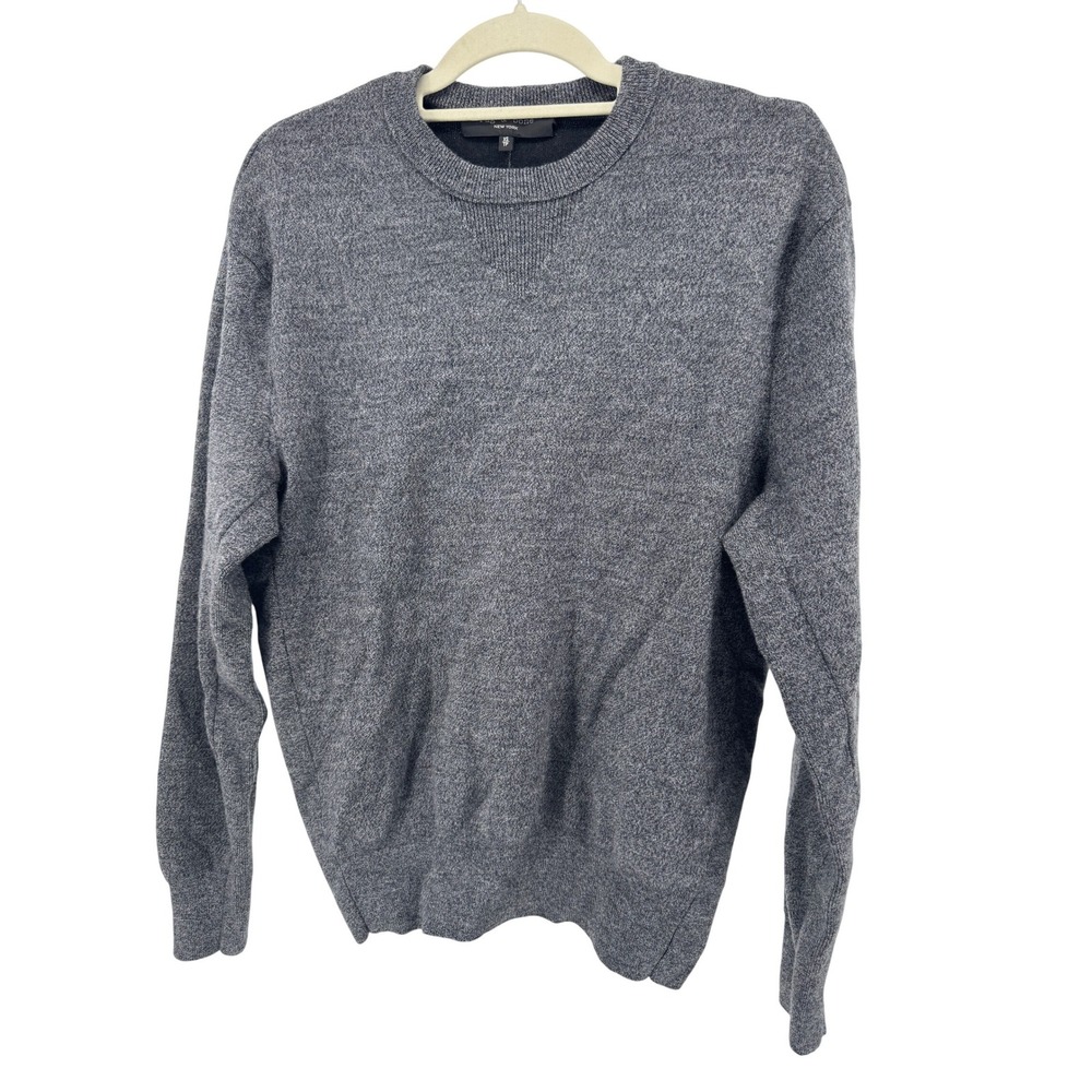 Rag Bone Sweater XS Men's Grey Marled Crewneck Wool Blend